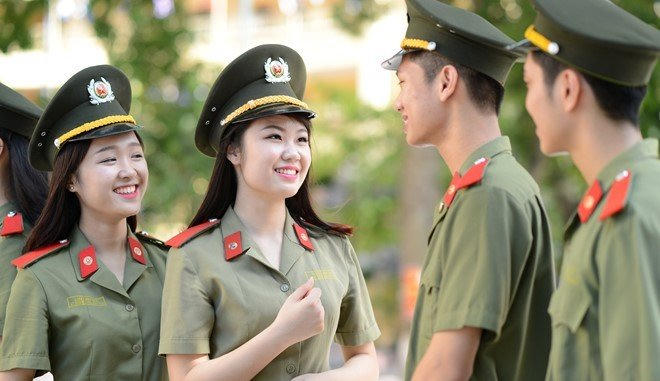 Thí sinh học viện an ninh nhân dân. Ảnh minh họa.