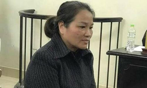 Bị cáo Nguyễn Thị Phượng tại phiên xét xử sơ thẩm lần 1.