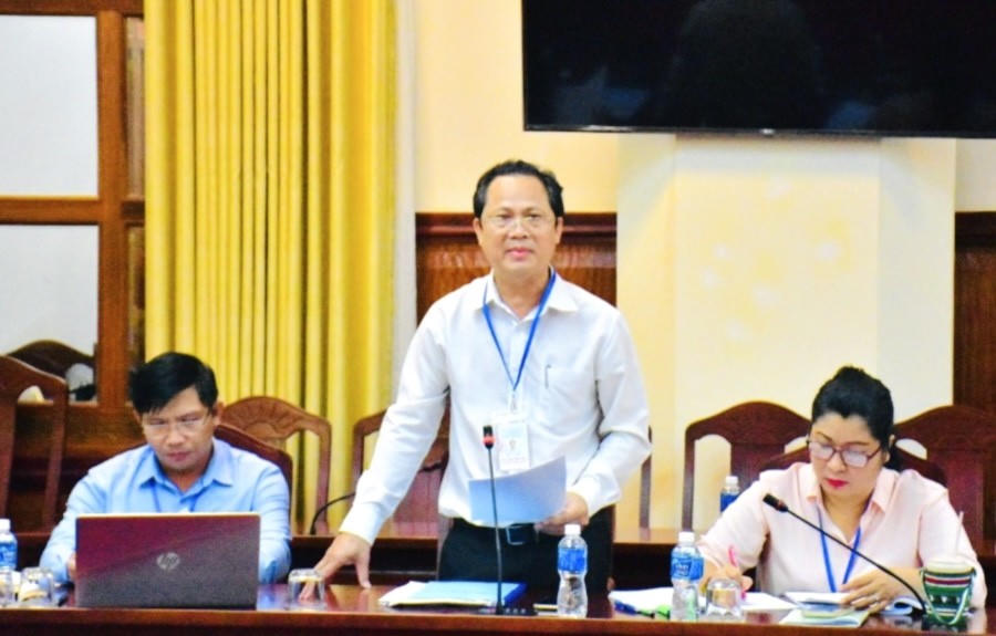 Phó Giám đốc Sở GD&ĐT tỉnh Bình Thuận Nguyễn Văn Thạch thông tin về kỳ thi tốt nghiệp THPT năm 2024.