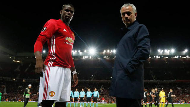 Pogba và HLV Mourinho từng có quan hệ rất tốt