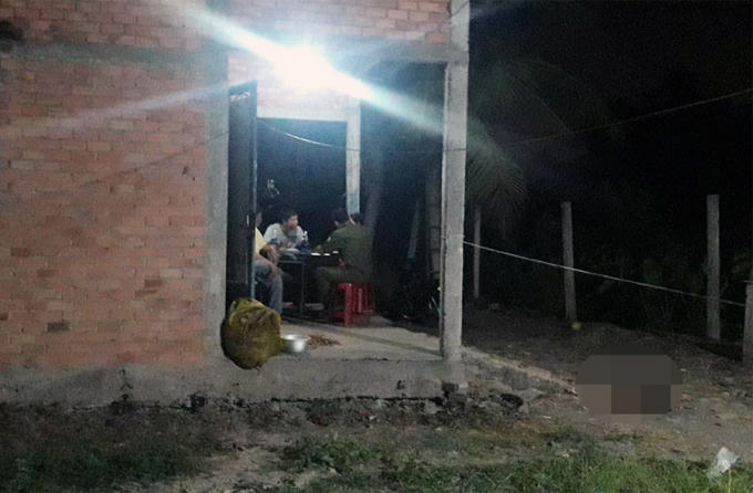 Căn nhà nơi xảy ra vụ án.