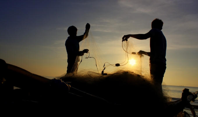 Bình minh trên biển Quảng Nham