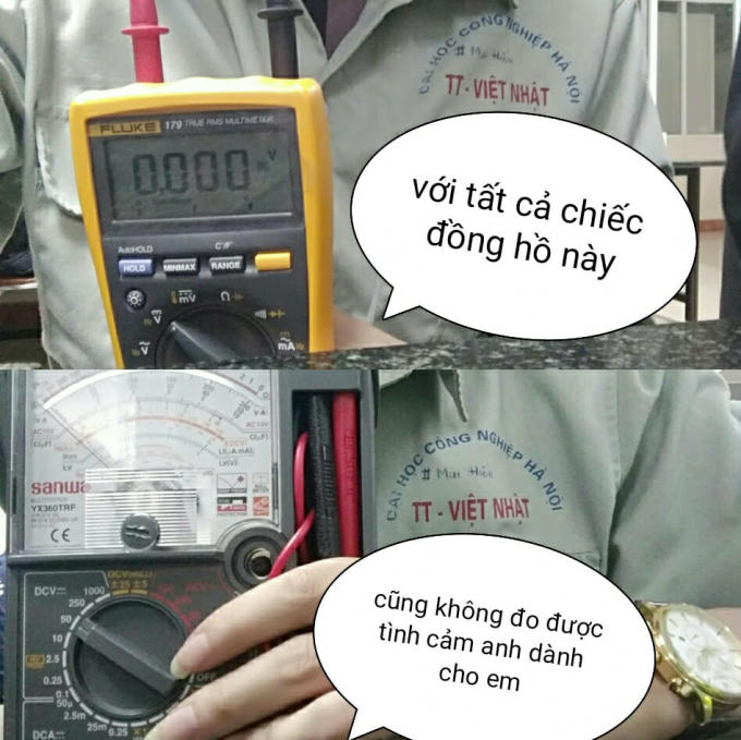 Khi sinh viên Đại học Công Nghiệp tỏ tình toàn bằng linh kiện điện tử