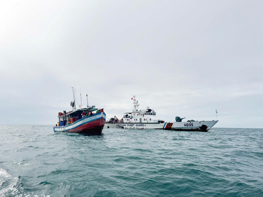 Tàu CSB 4035, Hải đội 422, Hải đoàn 42, Bộ Tư lệnh Vùng Cảnh sát biển 4 tuần tra, kiểm tra, kiểm soát trên biển