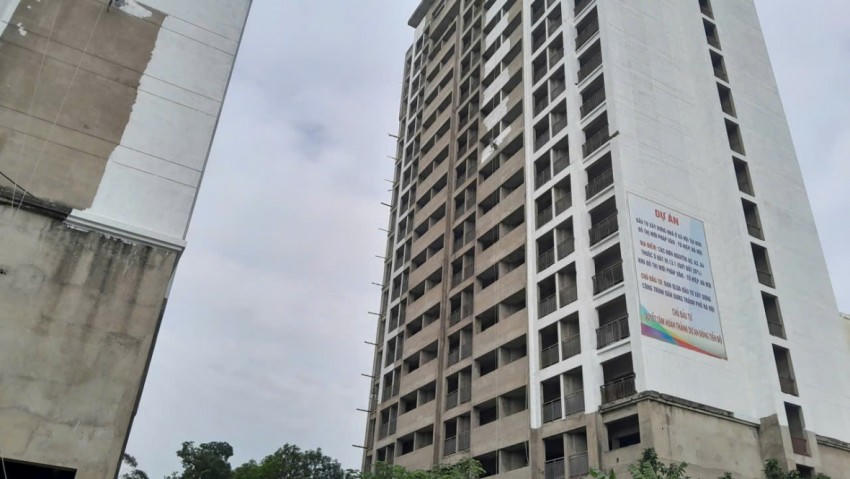 Dự án nhìn từ phía cao tốc Pháp Vân - Cầu Giẽ.