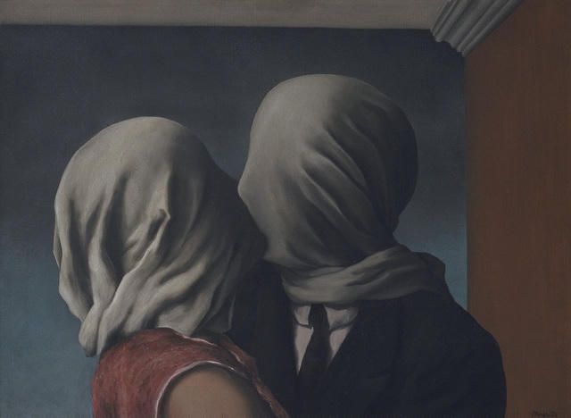 Bức “The Lovers” (Những người tình - thực hiện năm 1928) - Danh họa Magritte