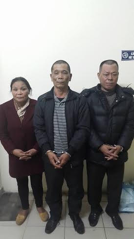 Các đối tượng đang bị tạm giữ tại cơ quan CSĐT Công an TP.