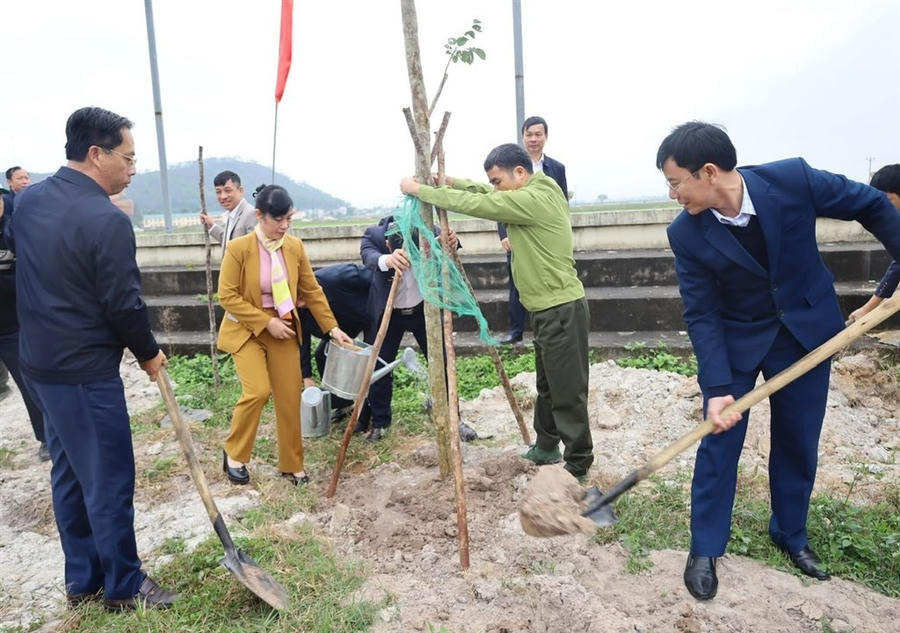 Trồng cây đầu xuân - nét đẹp văn hoá tại huyện Nghi Lộc.