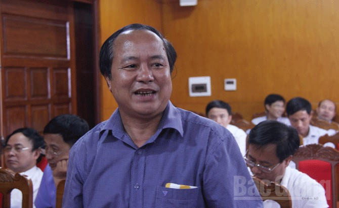Ông Dương Ngô Mạnh hiện là Chủ tịch UBND huyện Tân Yên. Ảnh Báo Bắc Giang