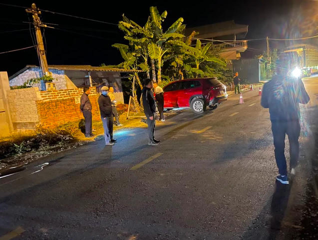 Hiện trường vụ tai nạn.