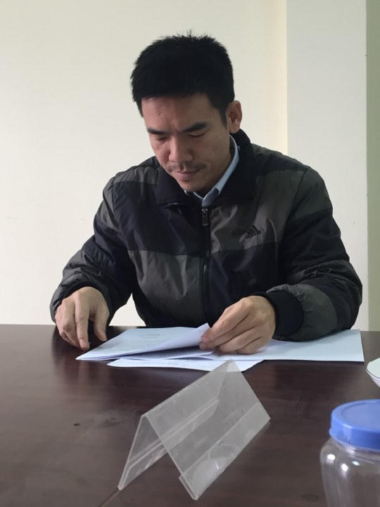 Ông Nguyễn Quang Hiển, Tổ trưởng Tổ TTXD phường Đại Mỗ.