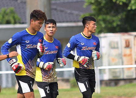 U22 Việt Nam chưa tạo được sự yên tâm nơi vị trí chủ môn (ảnh: An An)