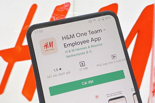Ứng dụng của H&amp;amp;M nhận gần 1.000 lượt đánh giá 1 sao từ cộng đồng mạng Việt Nam.