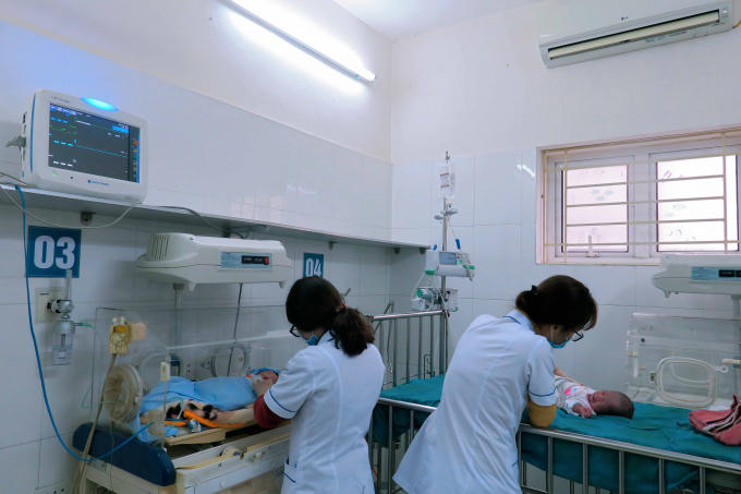 Hình ảnh máy điều hòa 2 chiều tại tại phòng cấp cứu của khoa Khoa Nhi.