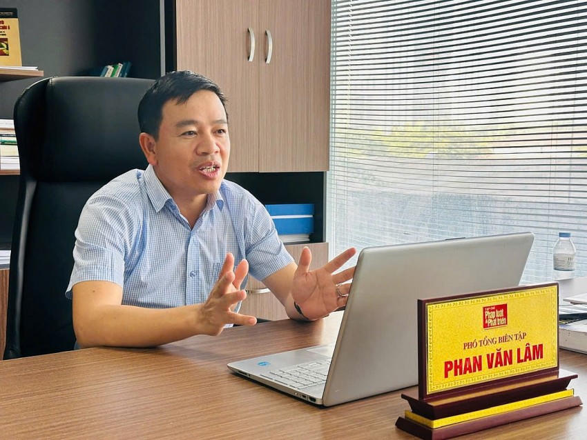 Nhà báo Phan Văn Lâm được giao phụ trách Tạp chí Pháp luật và Phát triển.