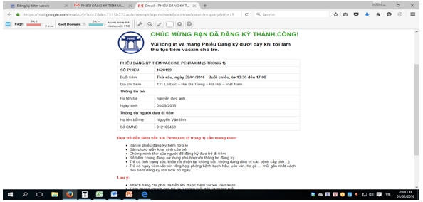 Hơn 3.000 liều vacxin dịch vụ sẽ đăng k&yacute; v&agrave;o ng&agrave;y 8/3