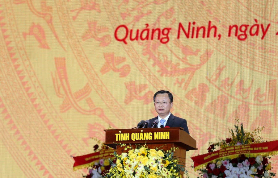 Cao Tường Huy, Quyền Chủ tịch UBND tỉnh phát biểu tại buổi lễ.