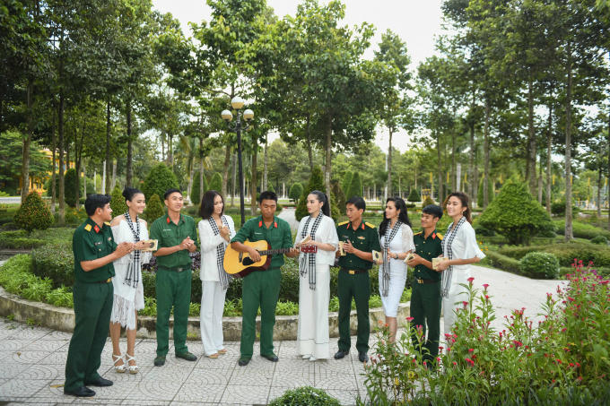 5 mỹ nhân Việt xinh đẹp nổi bật trong vòng vây các chiến sĩ Tây Ninh
