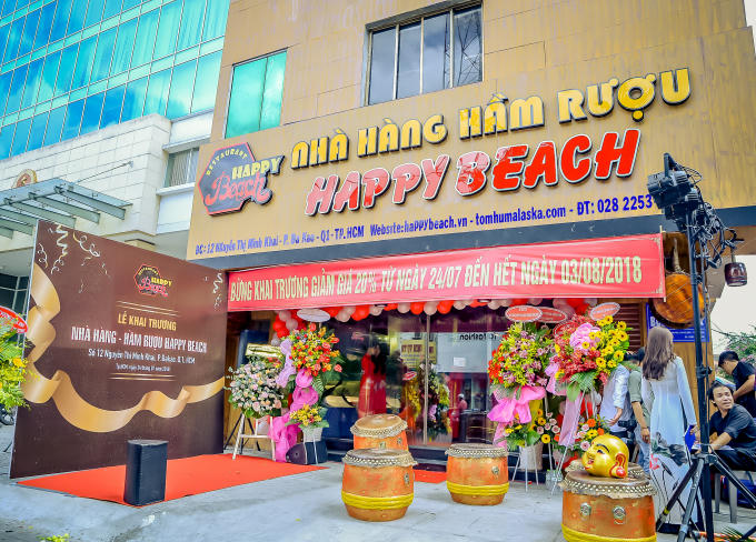 Nhà hàng tọa lạc ngay trung tâm quận 1, TP HCM.