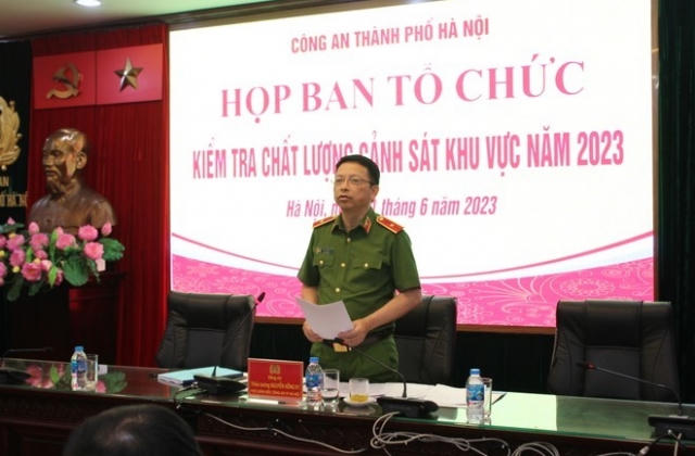 Công an TP Hà Nội tổ chức kiểm tra chất lượng Cảnh sát khu vực