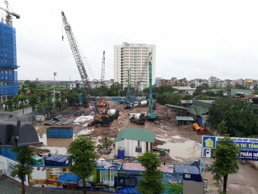 Dự án khu nhà ở xã hội cao tầng Bảo Ngọc tại phường Thạch Bàn (quận Long Biên). (Ảnh: nhadepthudo.com.vn)