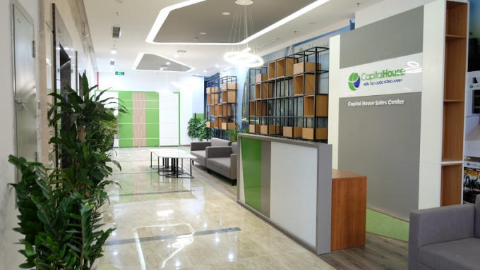 Sàn giao dịch bất động sản Sales Center của Capital House.
