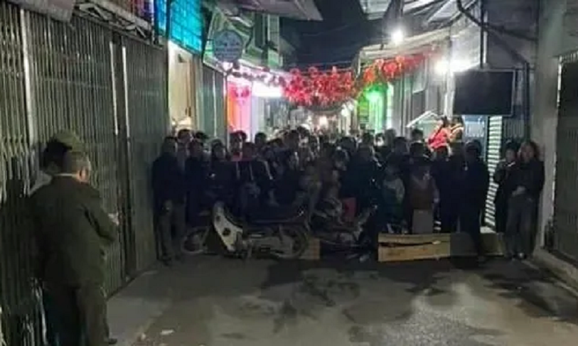 Hiện trường khu vực xảy ra vụ việc.