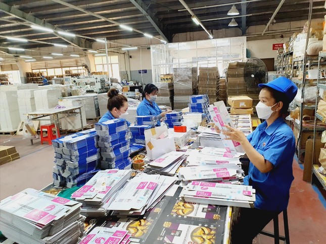 Cty CP In số 7 có khu vực dành riêng cho công nhân F0, F1 ở lại tại doanh nghiệp Ảnh: U.P
