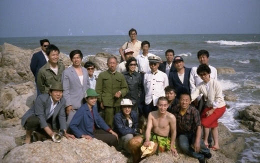 Ê kip đang chuẩn bị cảnh quay Ngộ Không sinh ra từ đá. Ảnh: internet.