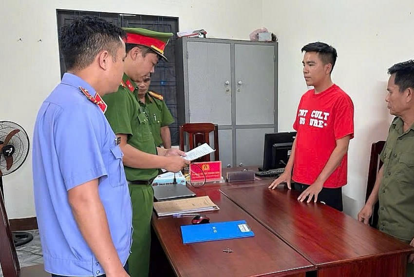 Mai Văn Dưỡng bị bắt tạm giam (Ảnh: Công an tỉnh Quảng Nam).