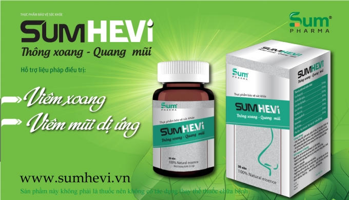 Sum Pharma ưu đãi lớn mua 2 tặng 1 hấp dẫn với sản phẩm SUMHEVI : Thông xoang - quang mũi
