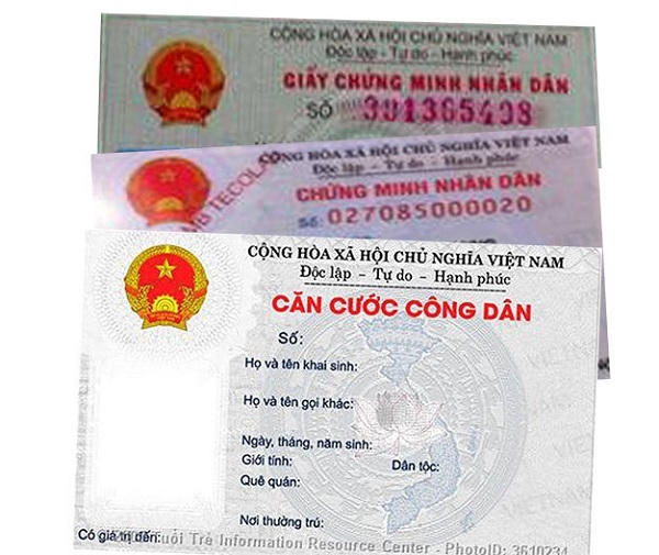 Thẻ căn cước công dân. Ảnh:minh họa.