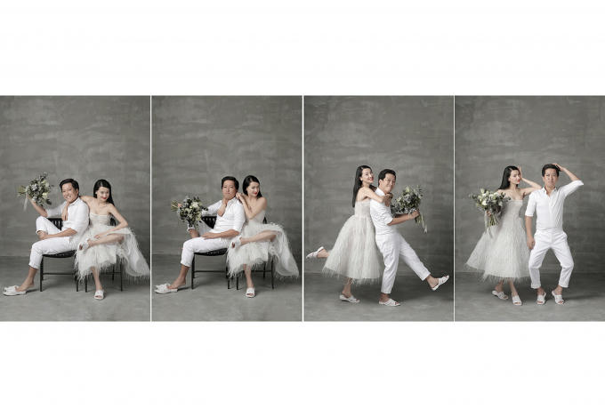 Nhã Phương - Trường Giang đi dép tổ ong nghìn lỗ chụp ảnh cưới