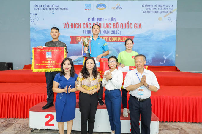 Đoàn Phú Thọ về nhất ở bộ môn lặn, xếp sau là chủ nhà Thanh Hóa và Thừa Thiên – Huế.