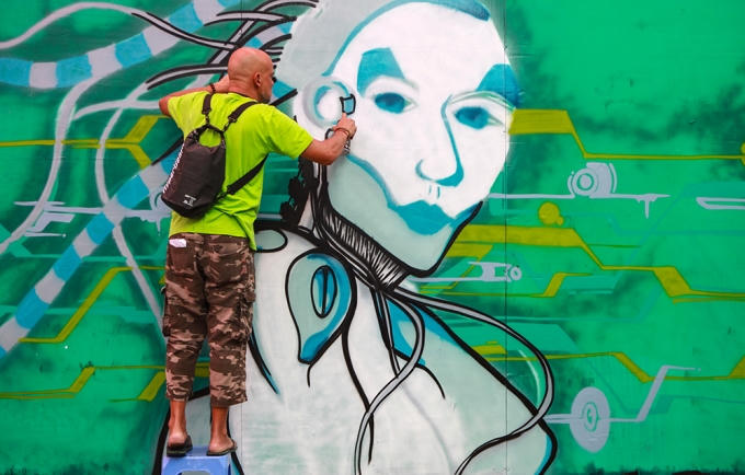 Chất lừ với nghệ thuật đường phố Graffiti Festival 2016