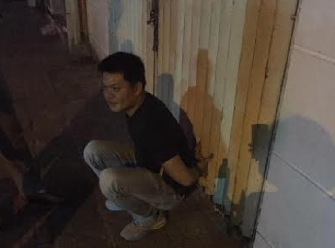 Đối tượng Nguyễn Tiến Dương khi bị bắt.