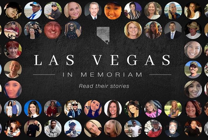 Hình ảnh 58 nạn nhân vụ thảm sát ở Las Vegas.