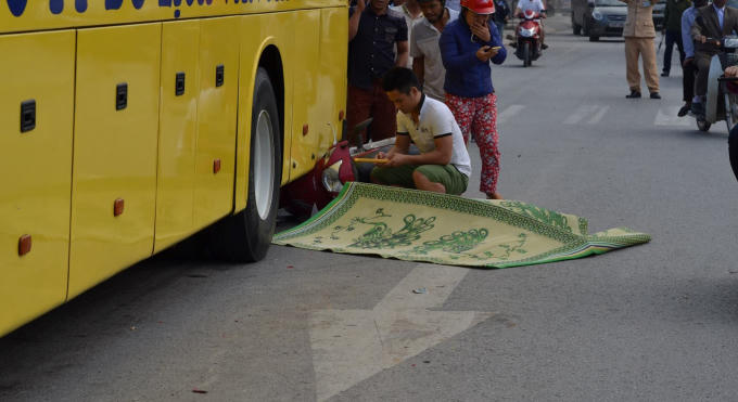 Hiện trường vụ tai nạn.