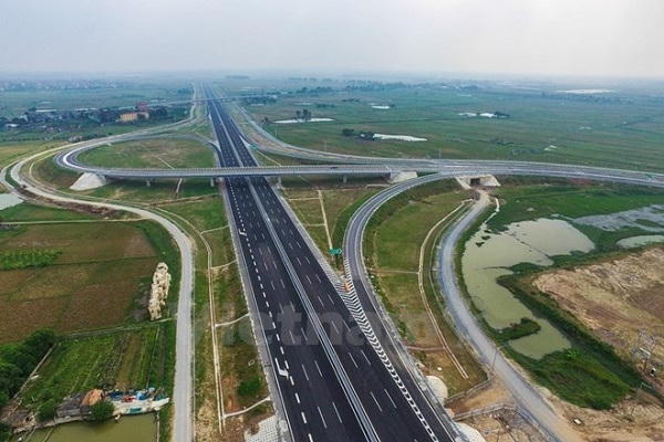 Cao tốc Hà Nội - Hải Phòng. Ảnh: Vietnam +