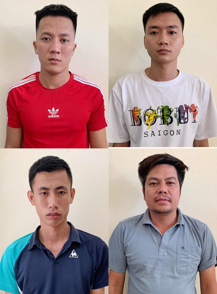 4 đối tượng bị Công an huyện Triệu Sơn bắt tạm giam