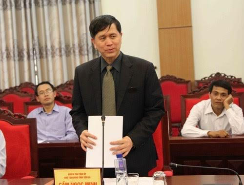 Ông Cầm Ngọc Minh, Phó Bí thư Tỉnh ủy, Bí thư Ban cán sự đảng, Chủ tịch UBND tỉnh Sơn La.
