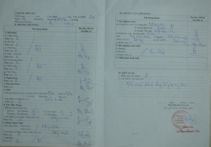 Một GKSK được bán tại cửa hàng tạp hóa tại Thị trấn Phát Diệm, huyện Kim Sơn.