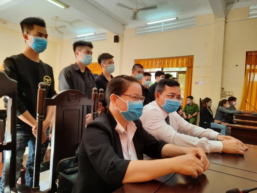 Bào chữa cho người được trợ giúp pháp lý tại Tòa tỉnh Kiên Giang.