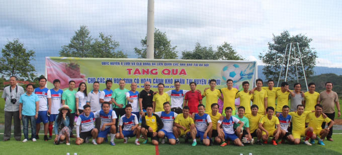 Trận đấu giao hữu diễn ra tại huyện A Lưới, tỉnh Thừa Thiên Huế.