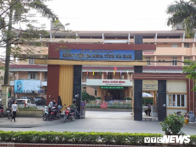 Bệnh viện đa khoa tỉnh Hà Nam. Ảnh VtcNews