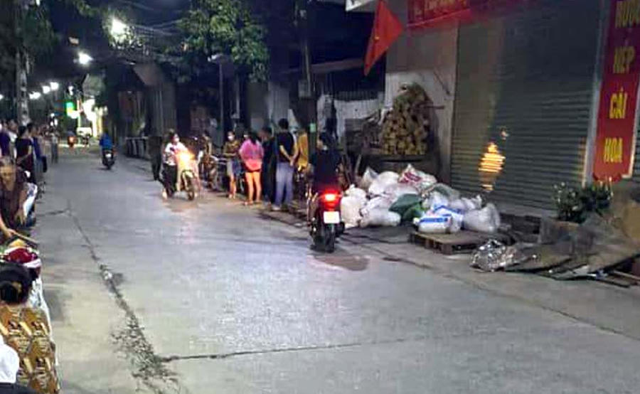 Khu vực hiện trường xảy ra vụ án mạng. Ảnh L.T.B.