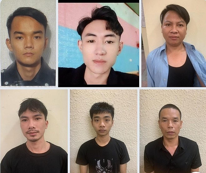 Các đối tượng bị bắt giữ.