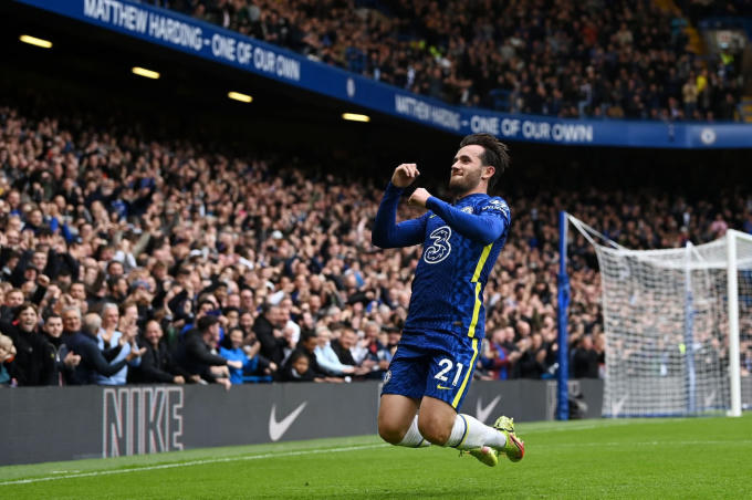 Ben Chilwell thăng hoa với trận thứ 3 liên tiếp ghi bàn cho Chelsea. Ảnh: Chelsea FC.