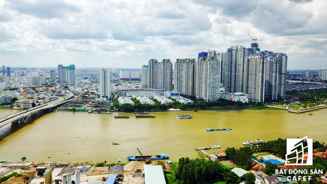 Dự án được nhìn từ hướng Thủ Thiêm.