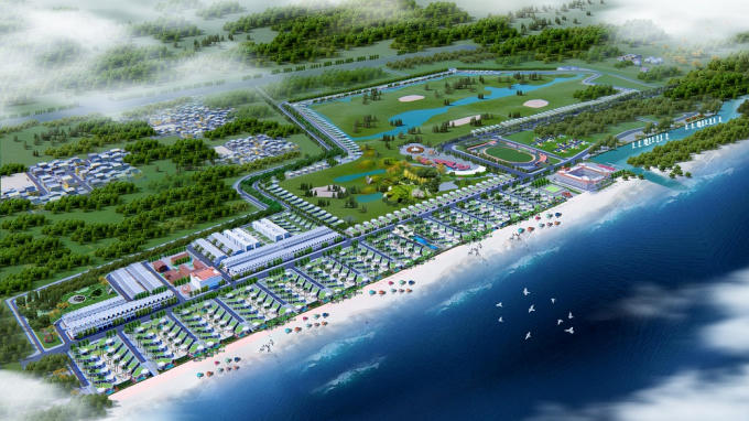Phối cảnh tổng thể dự án Hoa Tiên Paradise – Xuân Thành Golf and Resort
